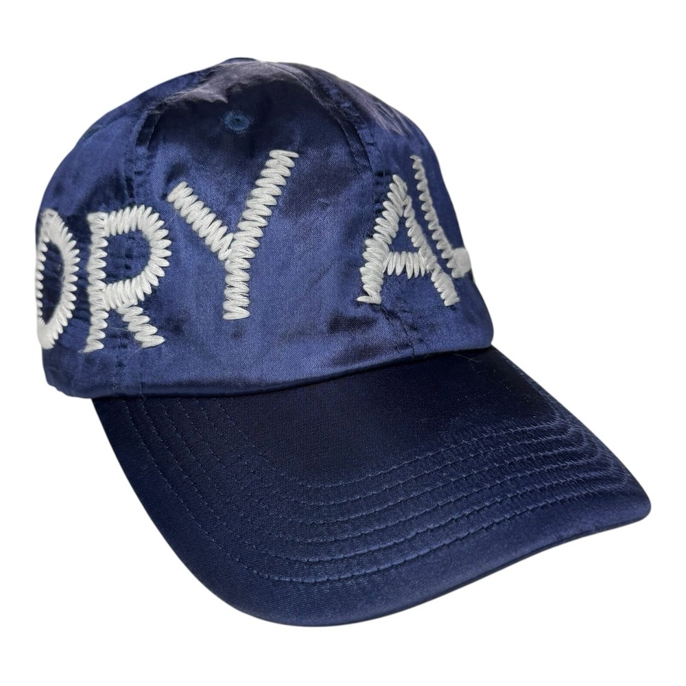 Human Made Dry Alls Satin 6 Panel Cap Navy White Embroidered NIGO Strapback